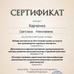Сертификат от 13.11.2024 - Харченко Светлана Николаевна