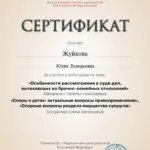 Сертификат 01.07.2024 - Жуйкова Юлия Валерьевна