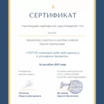Сертификат 2 - Антропова Инна Валерьевна