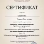 Сертфикат 13.06.2023 - Каримова Ольга Сергеевна