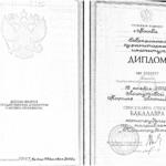 Диплом + свидетельство - Светлицкая Марина Леонидовна