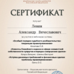 Сертификат 3 - Левин Александр Вячеславович