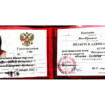 Документ - Каменева Яна Юрьевна