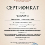 Сертификат 9 - Фазуллина Екатерина Александровна