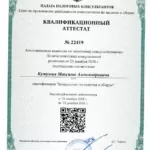 Квалиф аттестат - Кутузов Максим Александрович