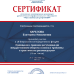 Сертификат 3 - Карелова Екатерина Николаевна