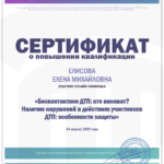 Сертификат 4 - Елисова Елена Михайловна