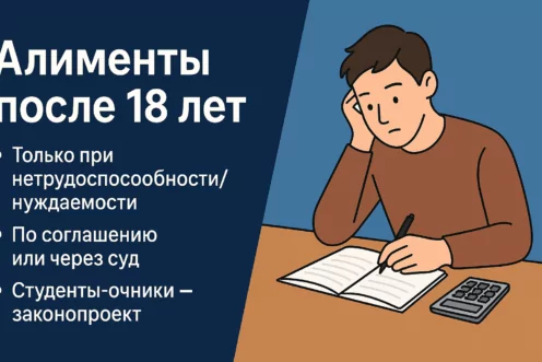 Алименты после достижения ребенком 18 лет
