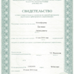 Свидетельство АУ - Никифоров Евгений Леонидович