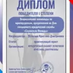 Диплом Устюгова Кристина Дмитриевна - Устюгова Кристина Дмитриевна