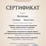 Сертификат 4 - Фатихова Эльмира Имдатовна
