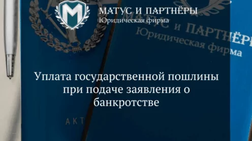 Уплата государственной пошлины при подаче заявления о банкротстве