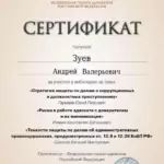 Сертификат 4 - Зуев Андрей Валерьевич