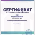 Сертификат 6 - Зуев Андрей Валерьевич