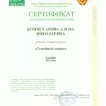 Сертификат 6 - Комиссарова Алена Николаевна