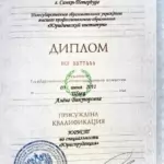 Диплом - Швец Алена Викторовна