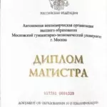 Диплом магистра - Швец Алена Викторовна