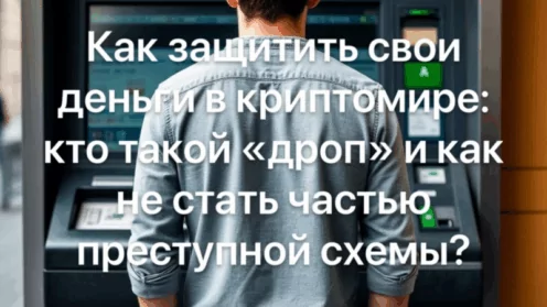 Как защитить свои деньги в криптомире: кто такие «дропы» и как избежать участия в преступных схемах?