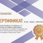 Сертификат 2 - Бочарова Ксения Андреевна
