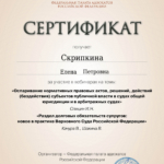 Сертификат 29.05.25 - Скрипкина Елена Петровна