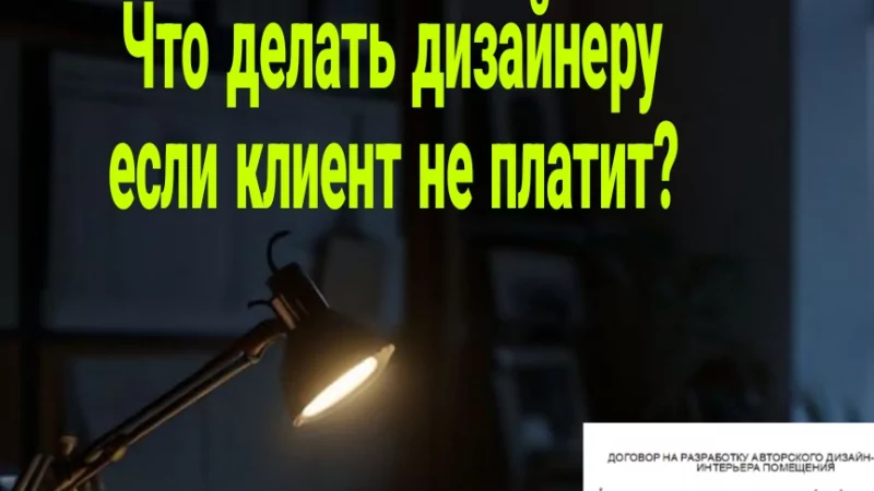 Юрист Штанько Александр Александрович объясняет: Что делать дизайнеру если клиент не платит?