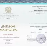 Диплом магистра Бородин Д. С. - Бородин Дмитрий Сергеевич