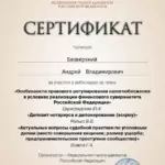 Сертификат 5 - Безверхний Андрей Владимирович