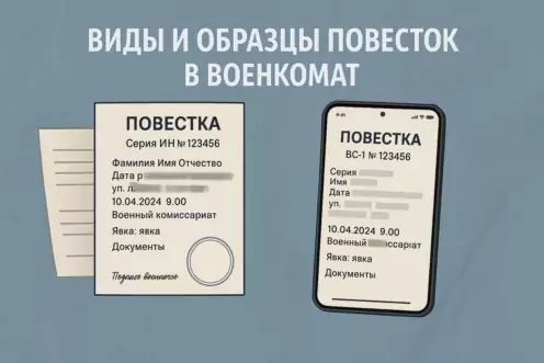 Повестка в военкомат образец