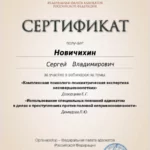 Сертификат 3 - Новичихин Сергей Владимирович