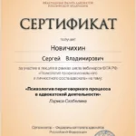 Сертификат 4 - Новичихин Сергей Владимирович