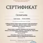 Сертификат 3 - Силантьева Светлана Алексеевна