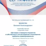 Договоры - Малюгин Евгений Александрович