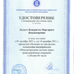 Повышение квалификации ВШЭ - Устинова Маргарита Владимировна