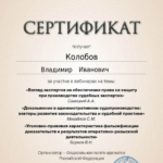 Сертификат 2 - Колобов Владимир Иванович