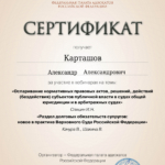 Сертификат 2 - Карташов Александр Александрович