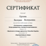 Сертификат 04.07.2023 - Орлова Валерия Валерьевна