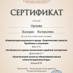 Сертификат 08.06.2023 - Орлова Валерия Валерьевна