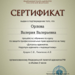 Сертификат 21.03.2023 - Орлова Валерия Валерьевна