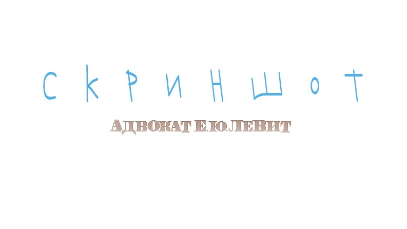 Адвокат Левит Евгений Юрьевич объясняет: Скриншот как доказательство в суде