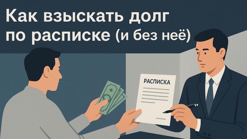 Юрист Беляев Игорь Дмитриевич объясняет: Как взыскать долг по расписке (и без неё)?