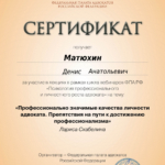 Сертификат 04.03.2025 - Матюхин Денис Анатольевич