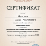 сертификат 18.07.2023 - Матюхин Денис Анатольевич