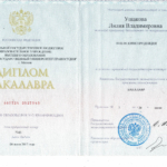 Диплом бакалавра - Чеканова Лилия Владимировна