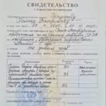 Свидетельство - Гетманов Роман Валериевич