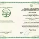 Повышение квалификации - Чернова Кристина Сергеевна