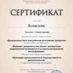 Сертификат 19 июня 2024 г - Копылова Наталья Станиславовна