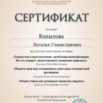 Сертификат 15 мая 2024 - Копылова Наталья Станиславовна