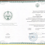 Удостоверение медиация - Чечелева Елена Борисовна