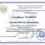 Сертификат принятие решений - Рычков Виктор Леонидович