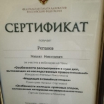 Сертификат 2 - Роганов Михаил Николаевич